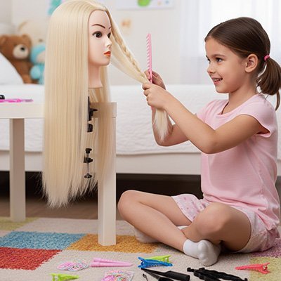 Tete a coiffer | Professionnelle - Monde Enfant